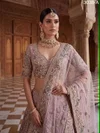 Lavender Colour Premium Net Embroidery Designer Lehenga Choli 3038 A 